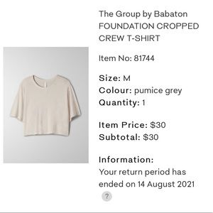 Foundation Crew Cropped T-Shirt